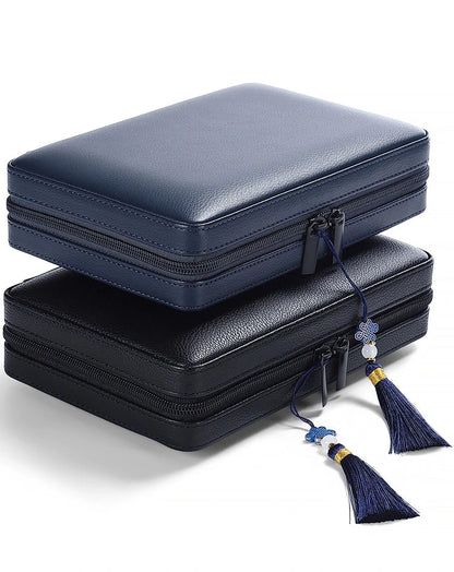 Leatherette traveling jewelry case, multi-jewelry case, jewelry display, jewelry exhibition traveling case