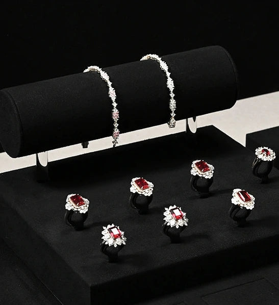 Light luxury jewelry display rack, high-end rings, necklaces, watches, accessories, counter display props