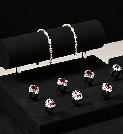 Light luxury jewelry display rack, high-end rings, necklaces, watches, accessories, counter display props