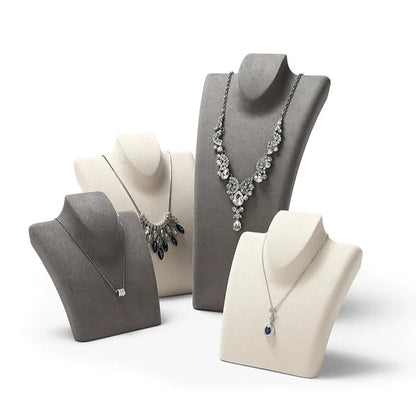 Luxury necklace display stand, model neck display rack, pendant jewelry hanger, window jewelry display props