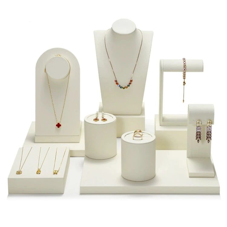 High-end window jewelry display props, rings, necklaces, earrings, display shelves, counter jewelry display sets
