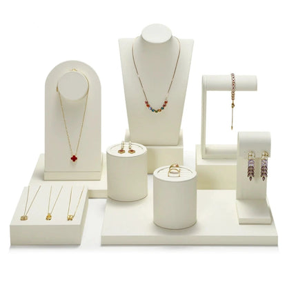 High-end window jewelry display props, rings, necklaces, earrings, display shelves, counter jewelry display sets