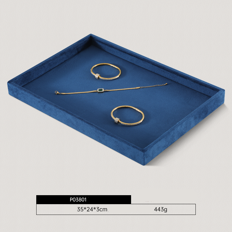 High-end Jewelry Storage Tray Custom Light Luxury Ring Necklace Jewelry Viewing Display Tray