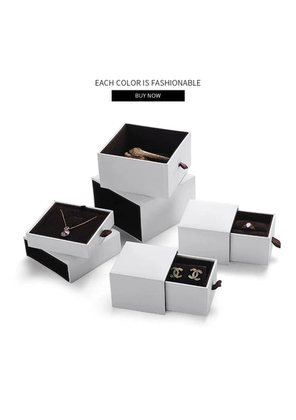 [Clearance] draw-type ring box, paper bracelet, necklace, stud earring, jewelry storage box