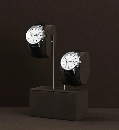 High-end watch display stand, microfiber watch display stand, counter display watch display props