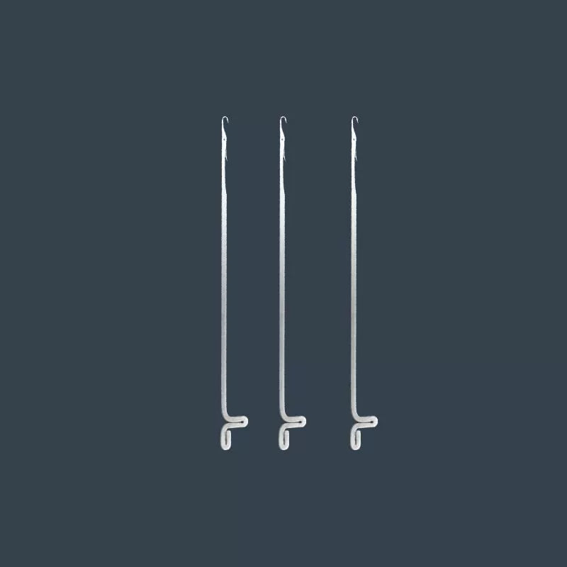 Cultural play beading tool, tee crochet needle, ultra-fine hook needle, bead string, lead string, fine hole, cultural play beaded fine needle
