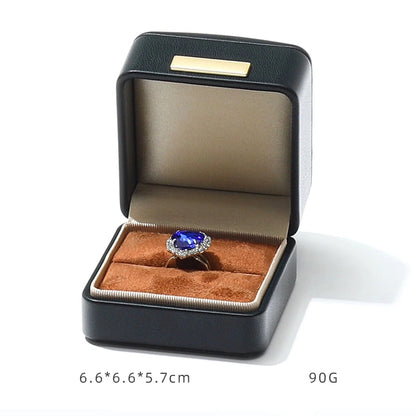 Light luxury Jewelry box high-end export suede inner bracelet bracelet necklace ring box high-end