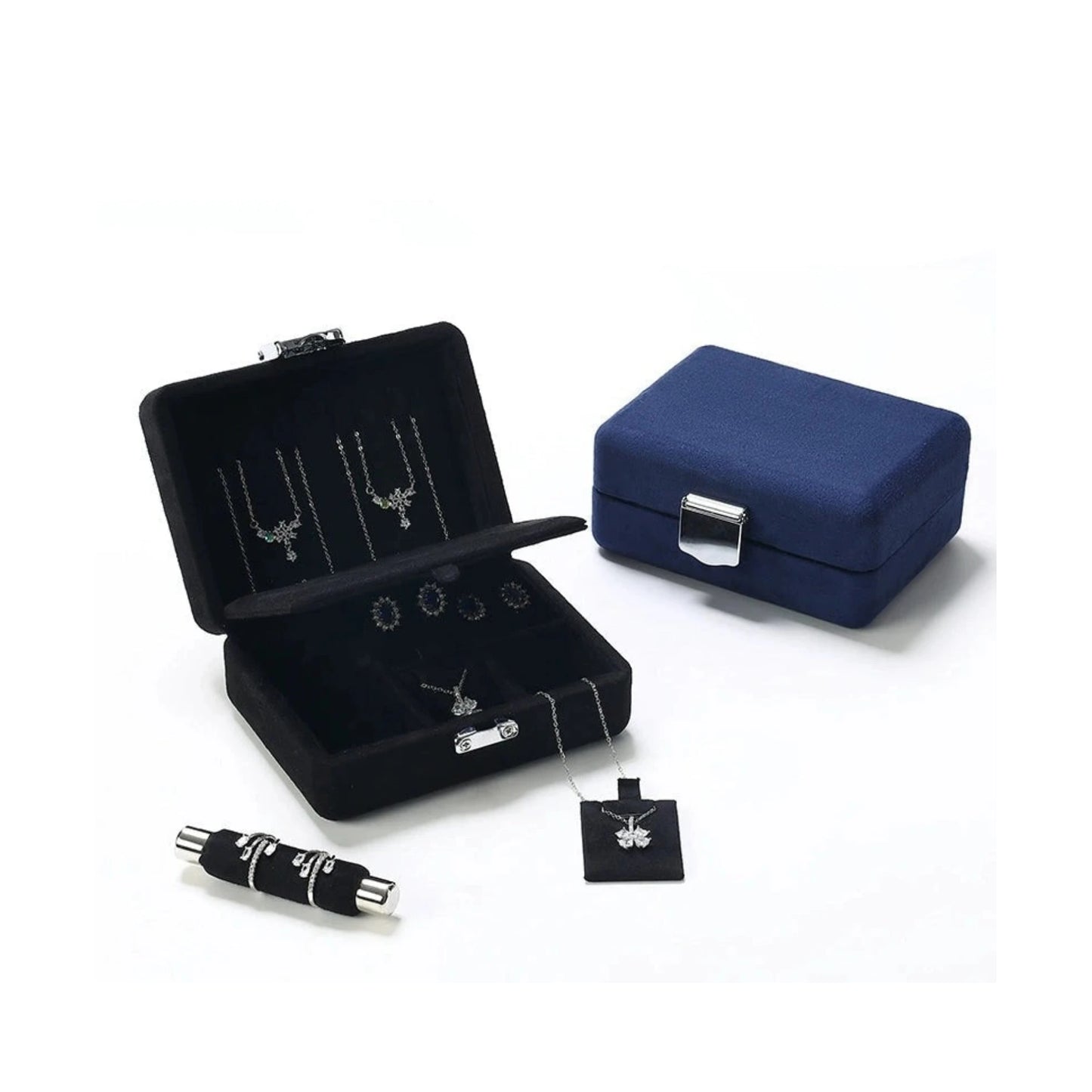 Jewelry storage box, jewelry box, necklace bracelet ring storage box, portable set jewelry box