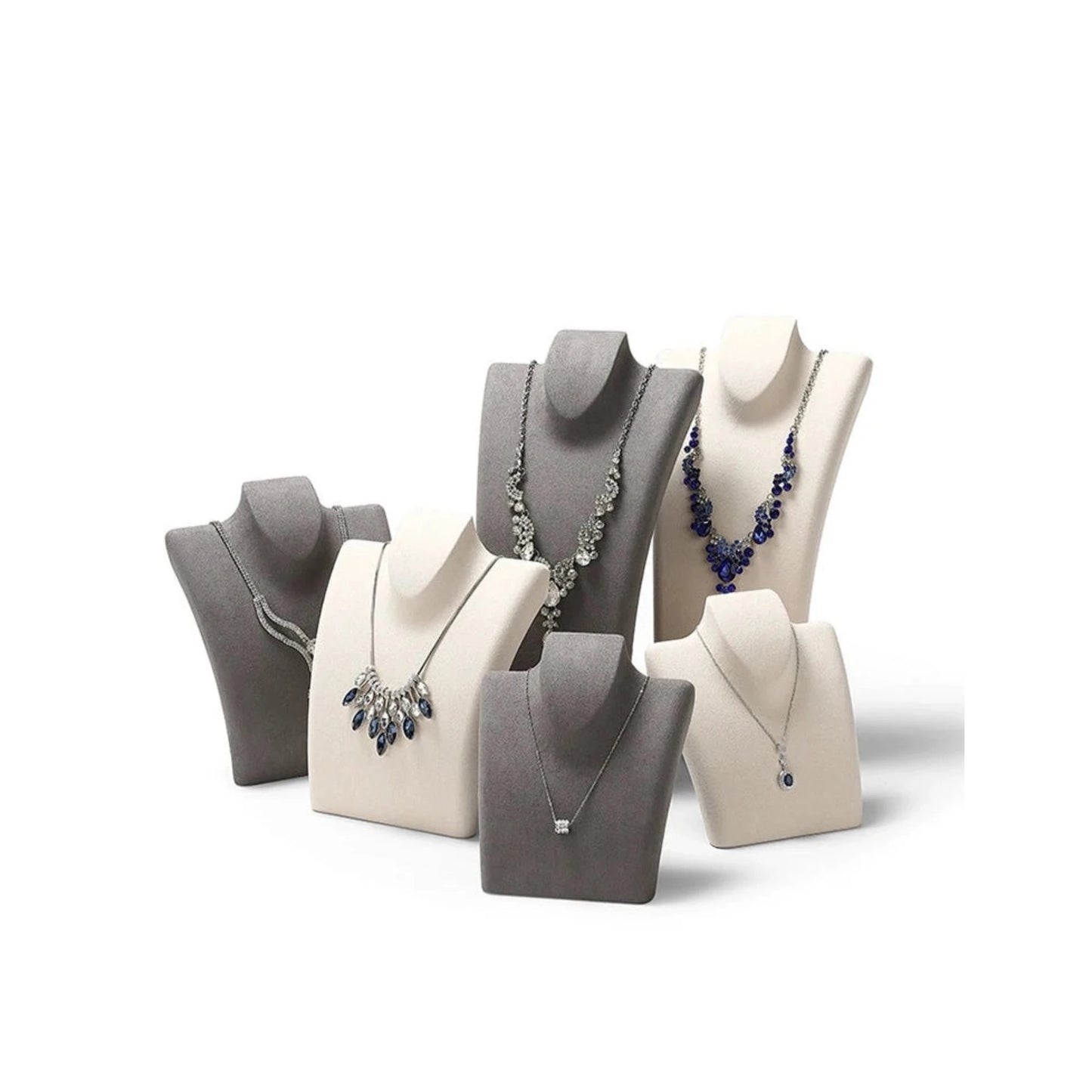 Luxury necklace display stand, model neck display rack, pendant jewelry hanger, window jewelry display props