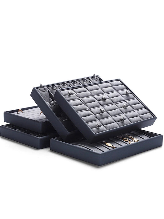 Jewelry Display Trays, PU Leather Ring, Bracelet, Necklace, Earrings, Storage Tray, Jewelry Display Tray