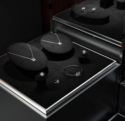 Jewelry window display, high-end rings, earrings, necklaces, jewelry display packaging - Jim Display