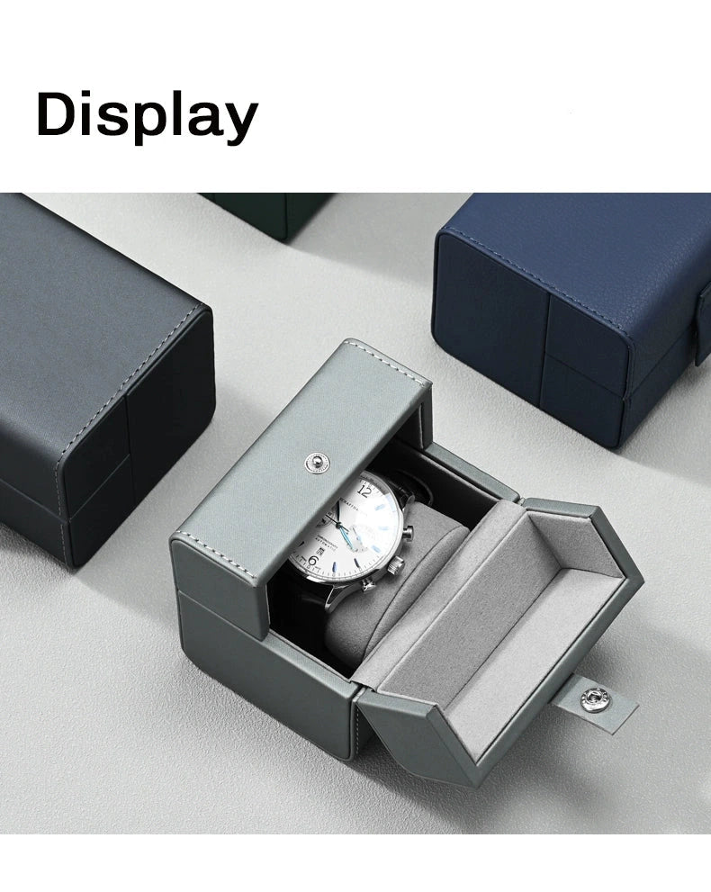 Watch box PU leather portable folio watch storage box watch box watch box travel case watch packaging box