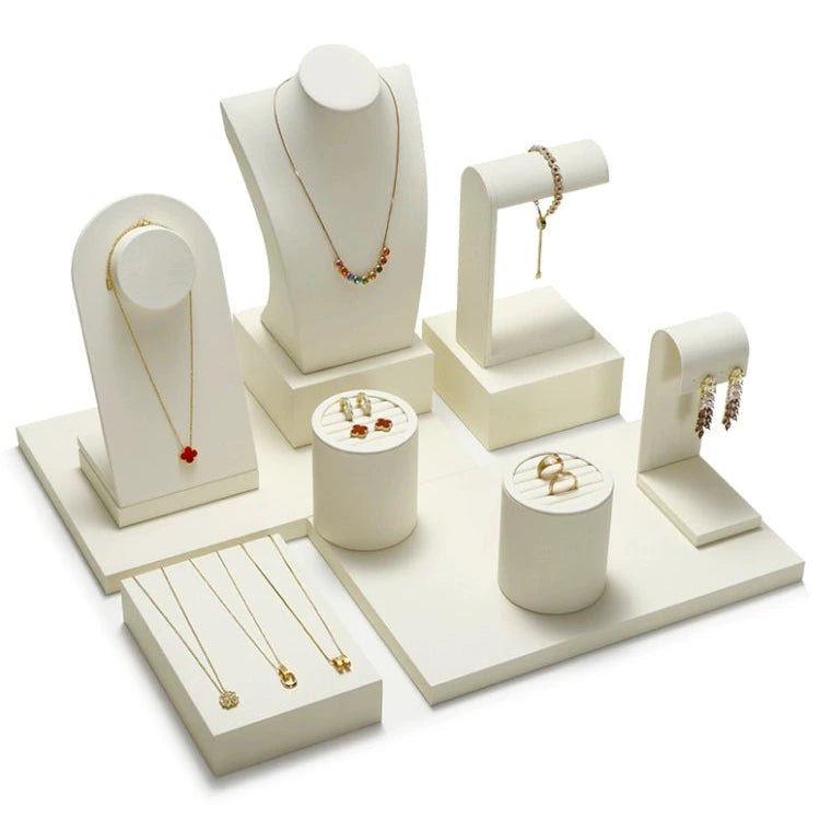 High-end window jewelry display props, rings, necklaces, earrings, display shelves, counter jewelry display sets