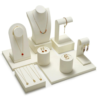 High-end window jewelry display props, rings, necklaces, earrings, display shelves, counter jewelry display sets