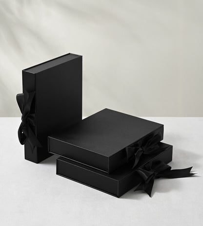 Jewelry storage box creative ribbon book box flap ring necklace jewelry display gift box