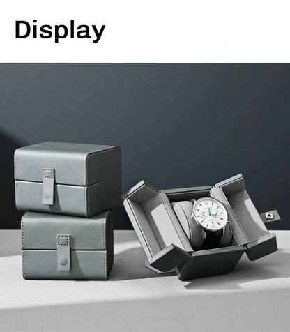 Watch box PU leather portable folio watch storage box watch box watch box travel case watch packaging box