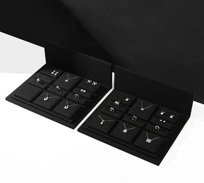 Jewelry display props, high-end microfiber necklace ring counter display jewelry display packaging Jim Display