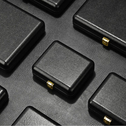 Luxury jewelry box, high-end leather rings, necklaces, earrings, jewelry storage box, display display packaging
