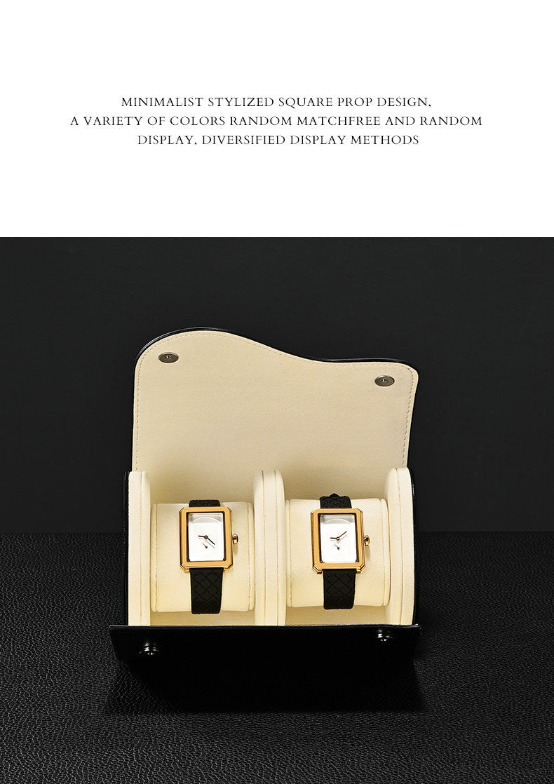 High-end PU leather watch storage box portable travel storage box men's and women's watch protective case