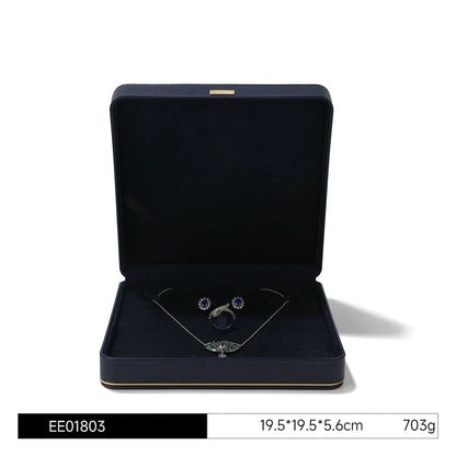 Jewelry box, wedding PU leather ring box, earrings, necklace storage box, confession jewelry packaging, gift box