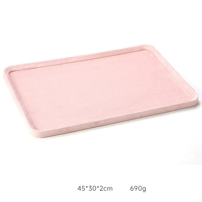 High-end jewelry plates, jewelry storage plates, rings, necklaces, jewelry display plates, display props plates, microfiber jewelry trays