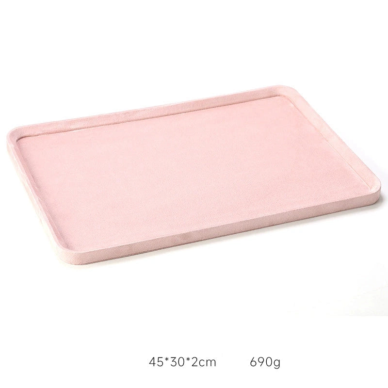 High-end jewelry plates, jewelry storage plates, rings, necklaces, jewelry display plates, display props plates, microfiber jewelry trays