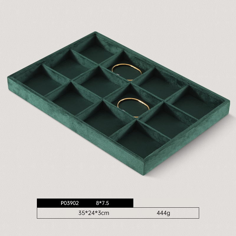 High-end Jewelry Storage Tray Custom Light Luxury Ring Necklace Jewelry Viewing Display Tray