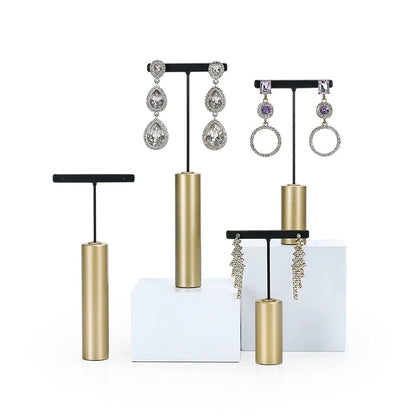 Earrings Display Stand, Ring Display Props, High-grade Metal Drop Earrings, Ring Jewelry Stands, Stud Earrings, Window Display