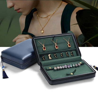 Leatherette traveling jewelry case, multi-jewelry case, jewelry display, jewelry exhibition traveling case