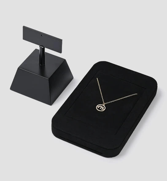 High Grade Jewelry Display Props Premium Black Ring Earrings Necklace Jewelry Display Stand