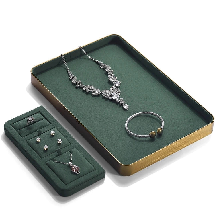 light luxury metal rounded jewelry display tray ring necklace bracelet watch jewelry tray jewelry storage tray