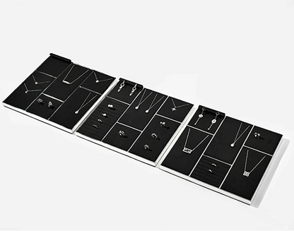 Jewelry Ring Display Rack Stud Necklace Storage Bracelet Display Counter Jewelry Display Tray