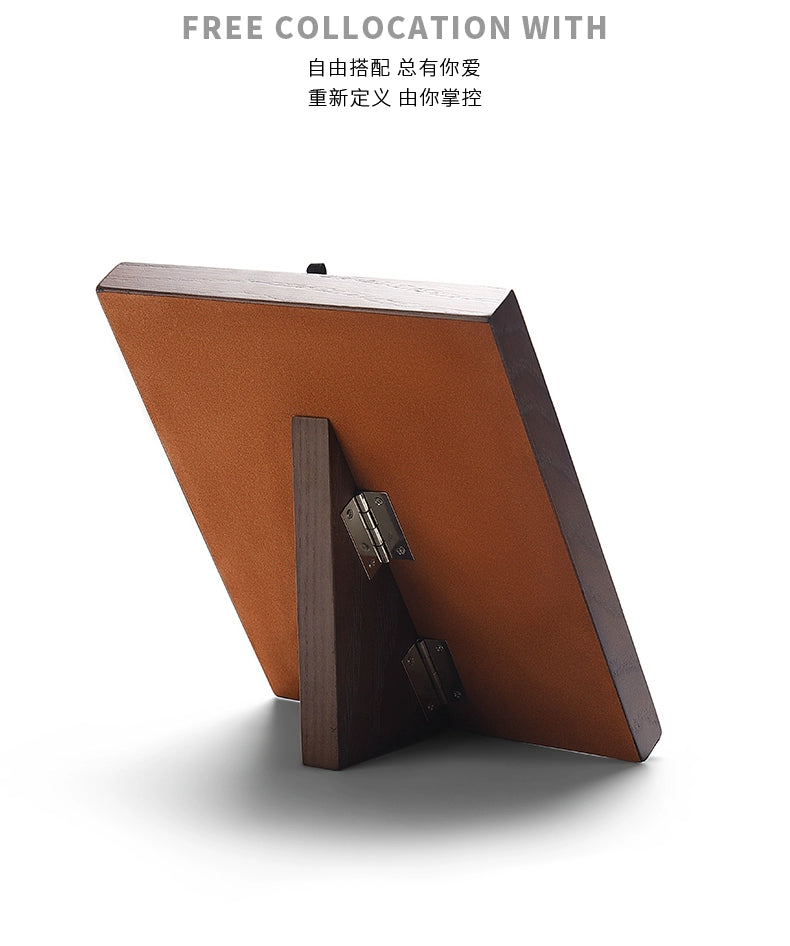 Folding Necklace Display Stand Solid Wood Microfiber Vertical Pendant Storage Rack Store Jewelry Display Props