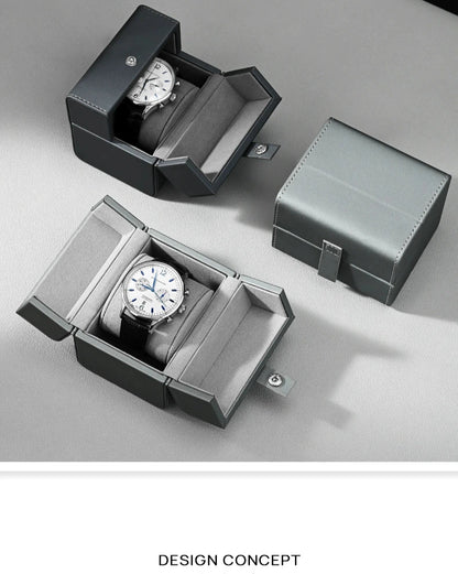 Watch box PU leather portable folio watch storage box watch box watch box travel case watch packaging box