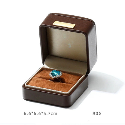 Light luxury Jewelry box high-end export suede inner bracelet bracelet necklace ring box high-end