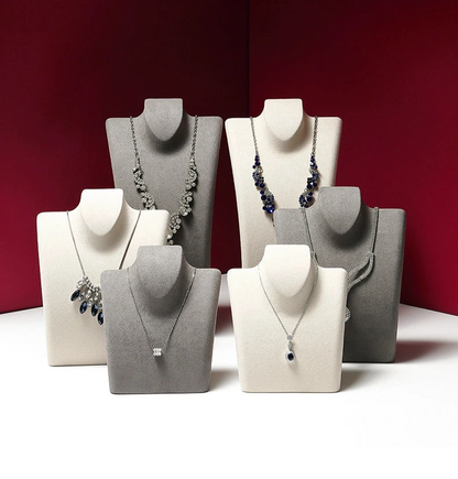 Luxury necklace display stand, model neck display rack, pendant jewelry hanger, window jewelry display props