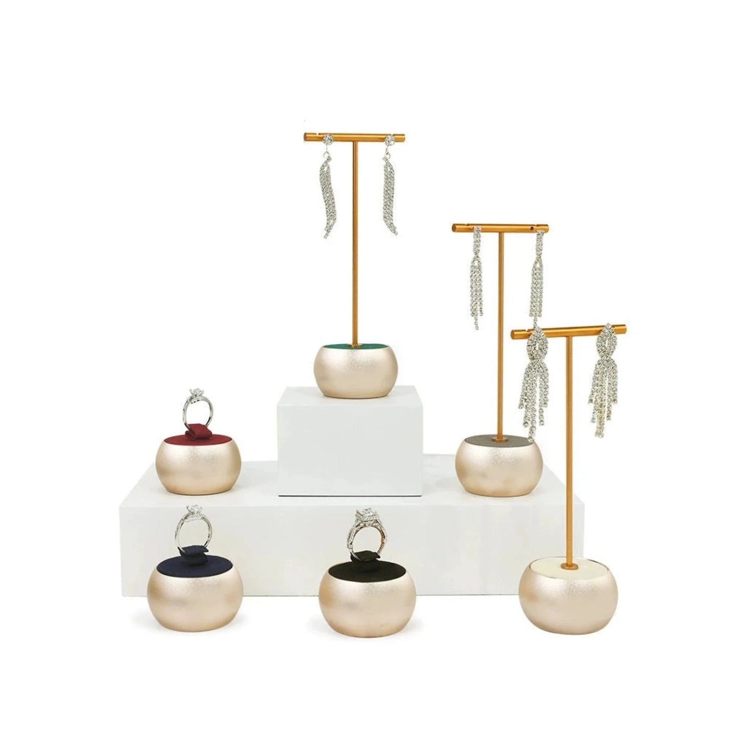 Rings, earrings, display shelves, jewelry display racks, earrings, earrings, ornaments, storage racks, jewelry shooting props