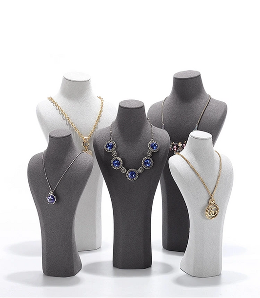 Jewelry display rack, portrait necklace jewelry stand, jewelry display props, window display window, neck mold frame, necklace display stand
