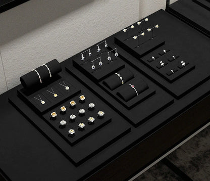 Light luxury jewelry display rack, high-end rings, necklaces, watches, accessories, counter display props