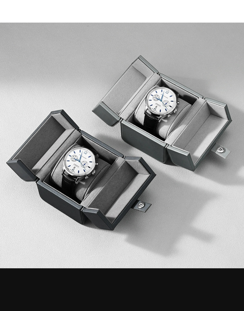 Watch box PU leather portable folio watch storage box watch box watch box travel case watch packaging box