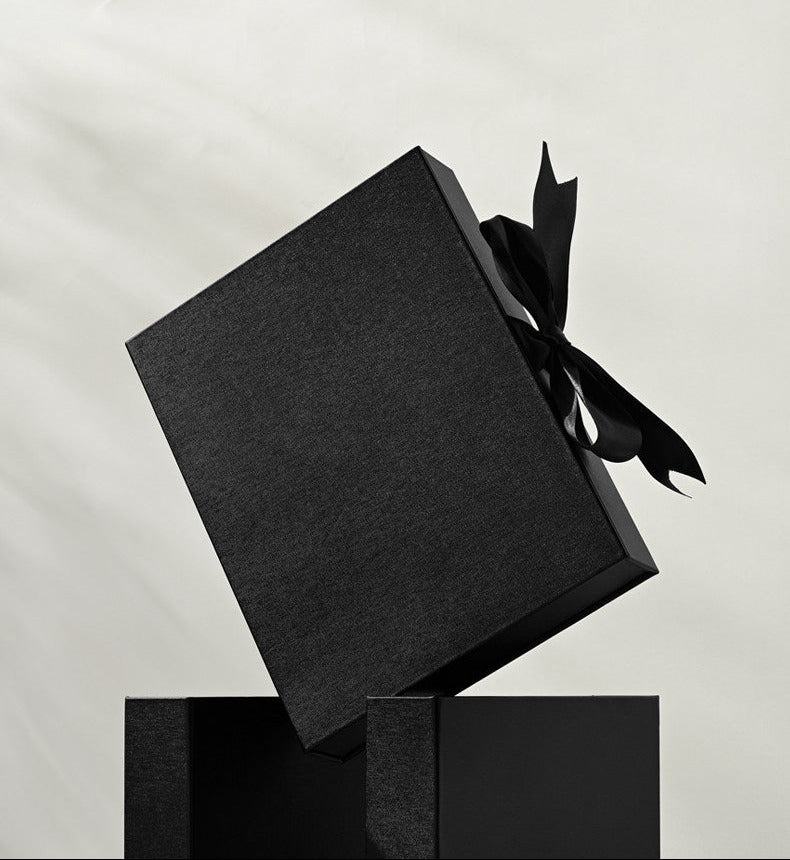 Jewelry storage box creative ribbon book box flap ring necklace jewelry display gift box