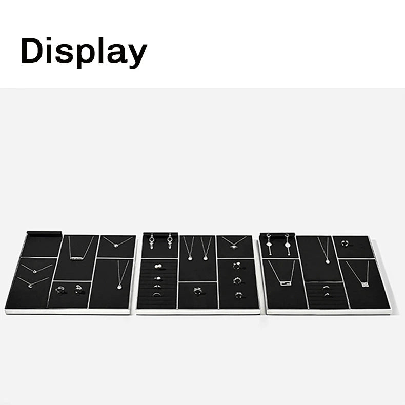 Jewelry Ring Display Rack Stud Necklace Storage Bracelet Display Counter Jewelry Display Tray