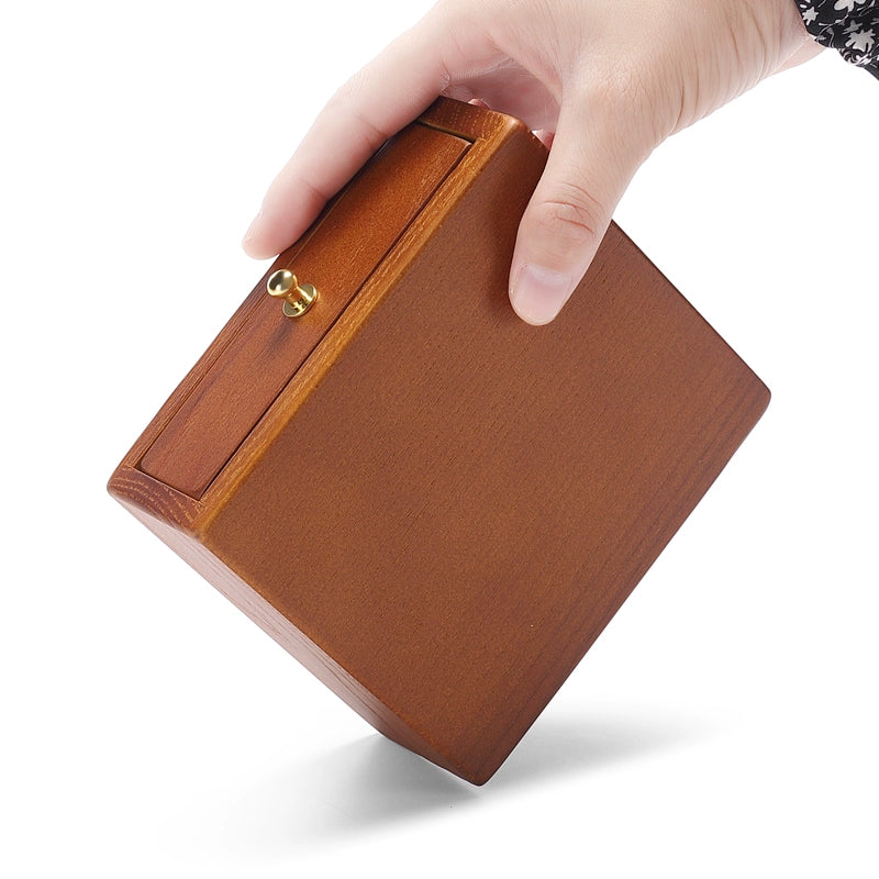 Jewelry box, national style solid wood box, ring, earring, bracelet, trinket storage box, exquisite cultural gift box, wooden