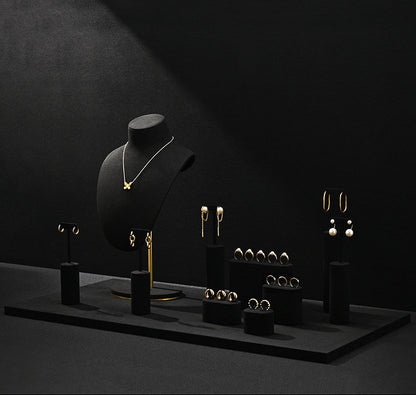 Luxury jewelry display shelf, rings, earrings, necklaces, jewelry display props, window display shelves