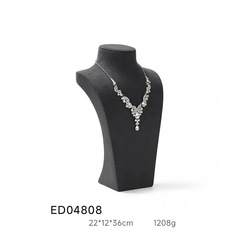 Light luxury jewelry display rack, necklace display shelf, portrait jewelry, neck, model neck, window jewelry display props Jim Display