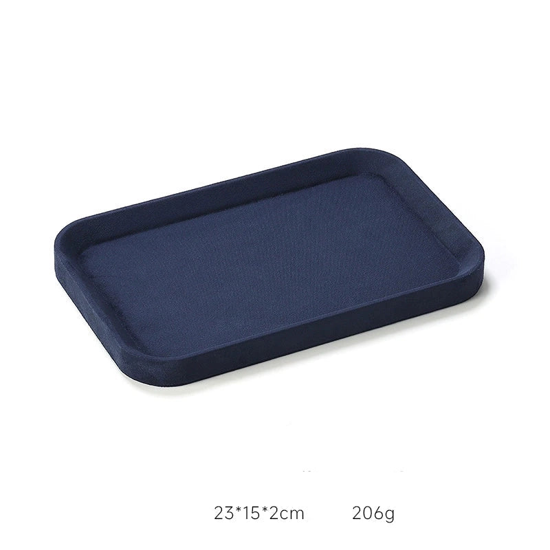 High-end jewelry plates, jewelry storage plates, rings, necklaces, jewelry display plates, display props plates, microfiber jewelry trays