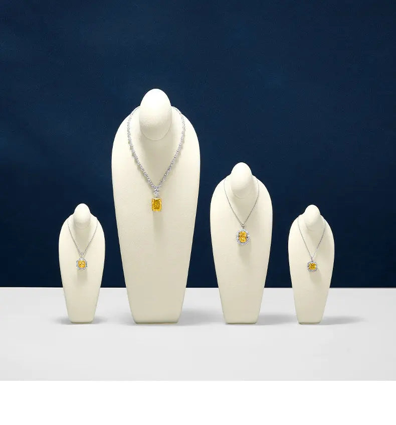 Necklace Display Stand, Model Neck, Necklace Stand Microfiber Jewelry Jewelry Display And Packaging - Jim Display