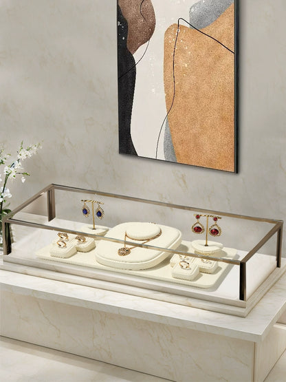 Luxury Jewelry Display Props, Rings, Necklaces, Earrings, Jewelry Counter Display Racks, Light Luxury Jewelry Display