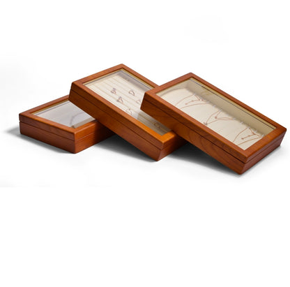 Solid wood jewelry storage box high-end necklace ring earrings bracelet bracelet box jewelry jewelry box