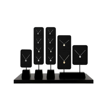 High Grade Jewelry Display Props Premium Black Ring Earrings Necklace Jewelry Display Stand